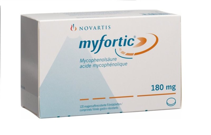 Myfortic (Mycophenolate Mofetil) 180 мг Novartis